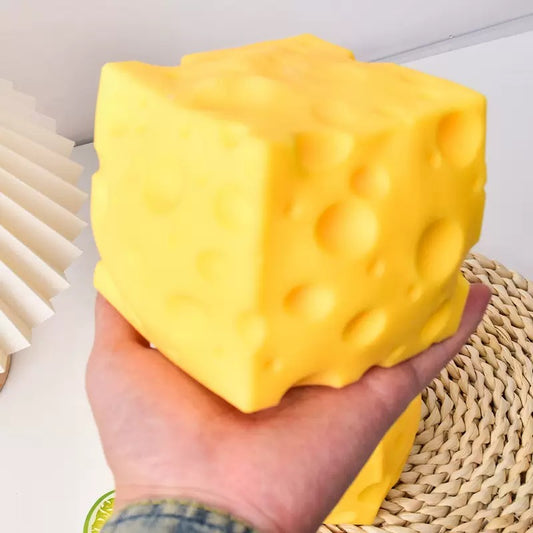 Squishy queso XXL antiestrés apretable grande
