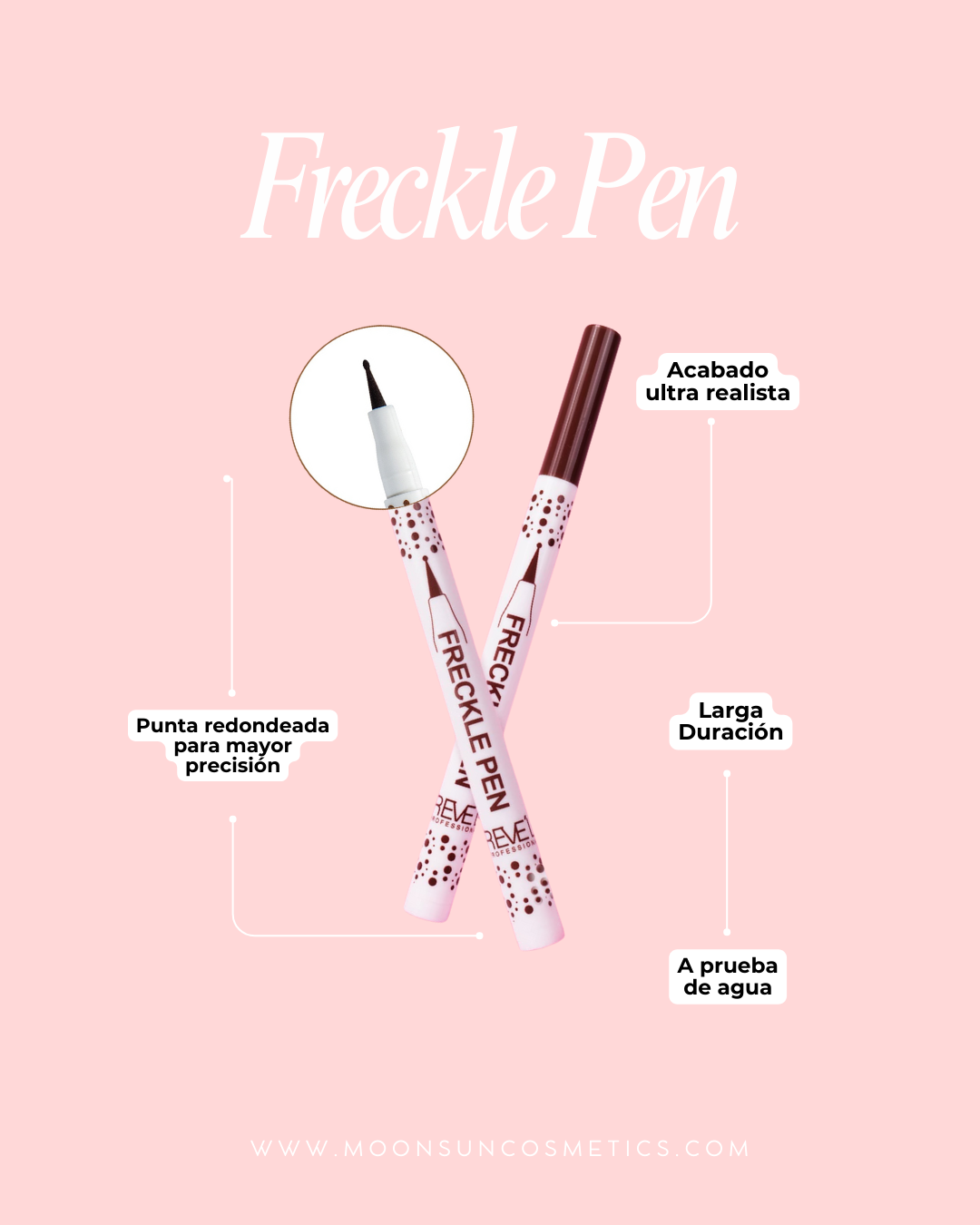 Delineador Efecto Pecas Marrón - Revel