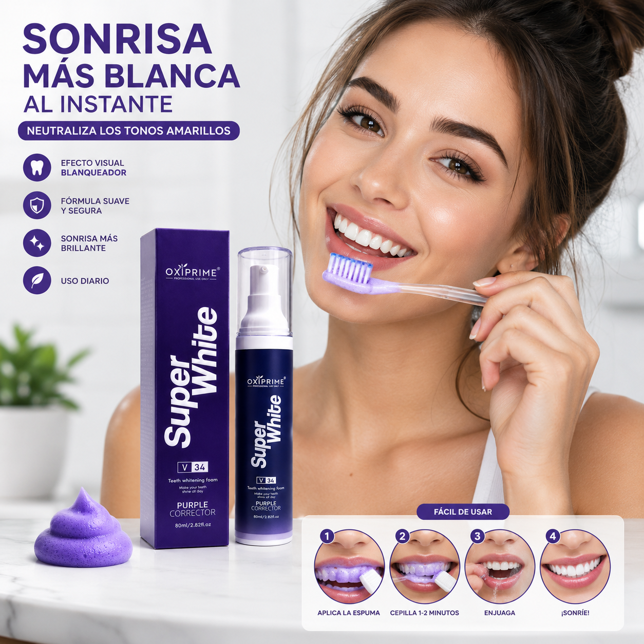 Blanqueadora Dental SuperWhite 80ml