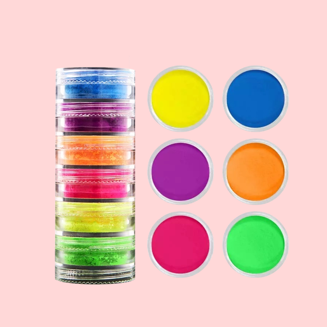 Pigmentos neón para maquillaje