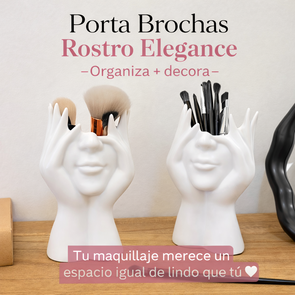 Porta Brochas Rostro Estético Plástico Moderno