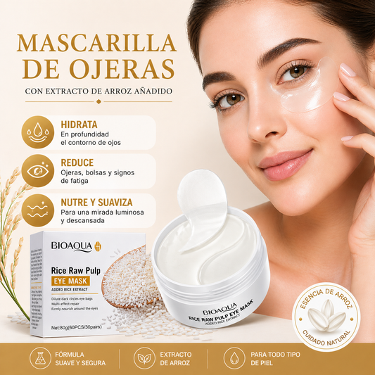 Mascarilla Hidratante de Ojeras con Extracto de Arroz