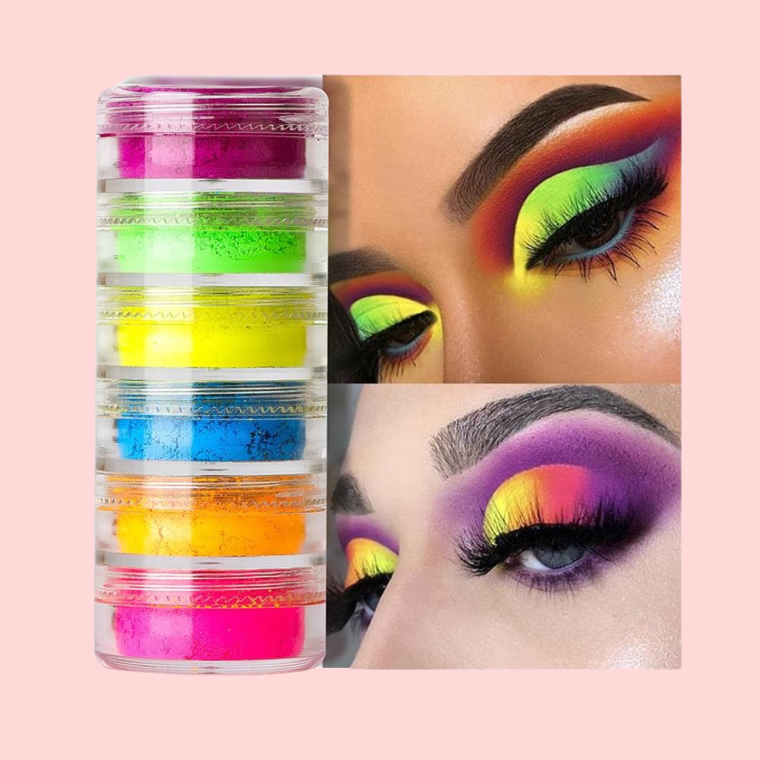 Pigmentos neón para maquillaje