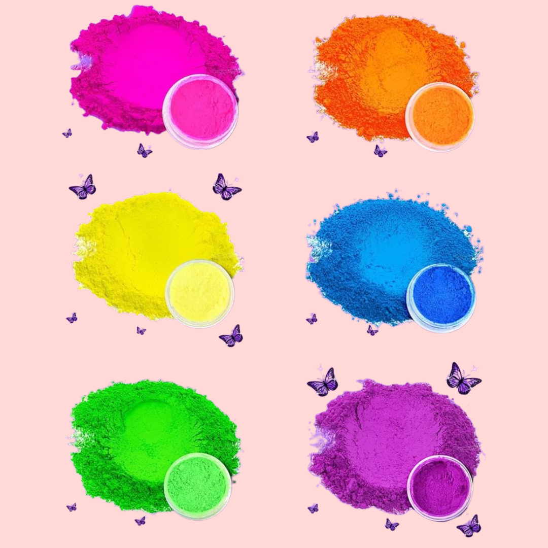 Pigmentos neón para maquillaje