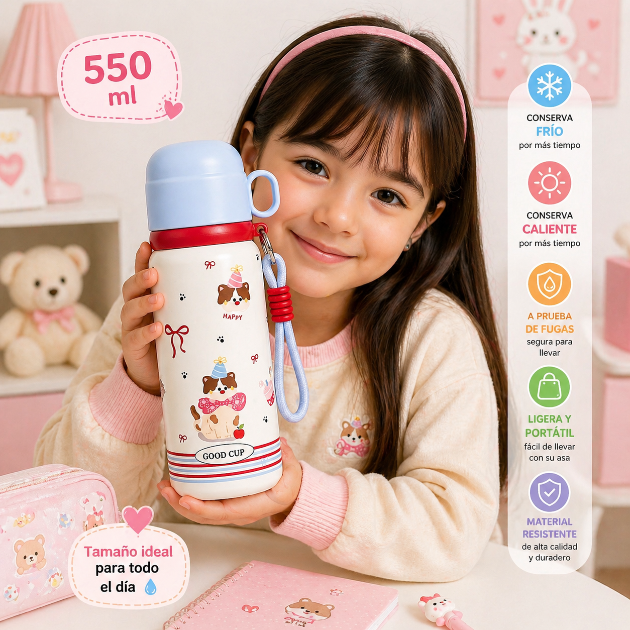 Termo con tasa 550ml