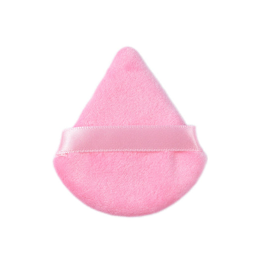 Borla triangular de maquillaje