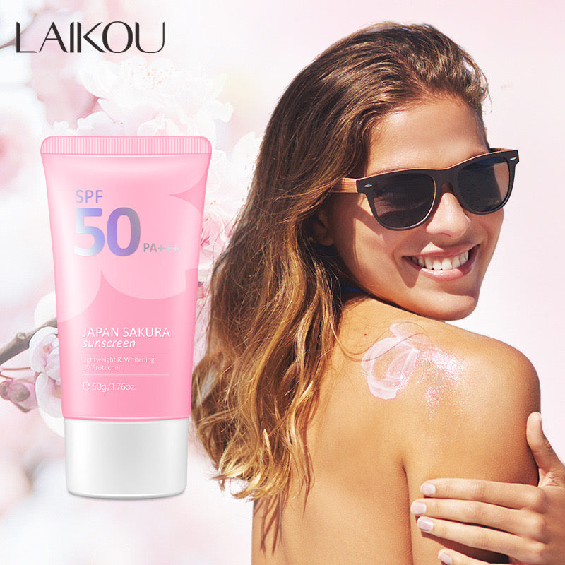 Bloqueador Solar Aclarante SPF50+ Sakura - LAIKOU