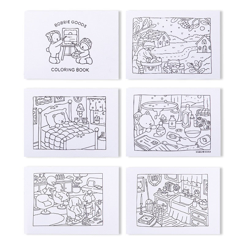 Bobbie Goods - libro para colorear anillado