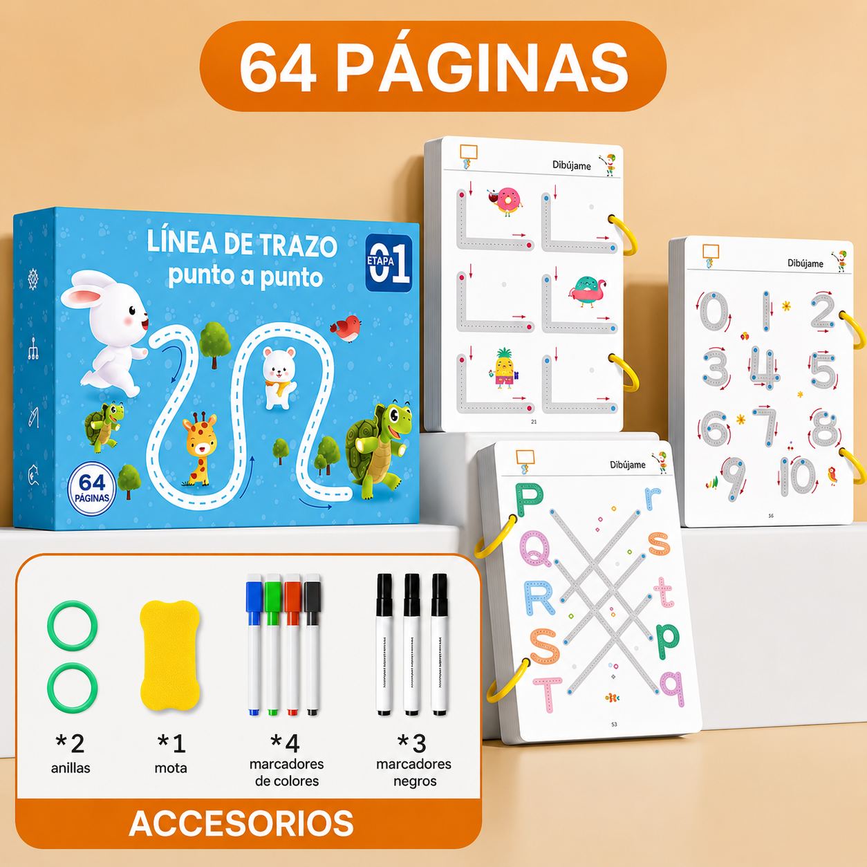 Libro línea de trazo + accesorios
