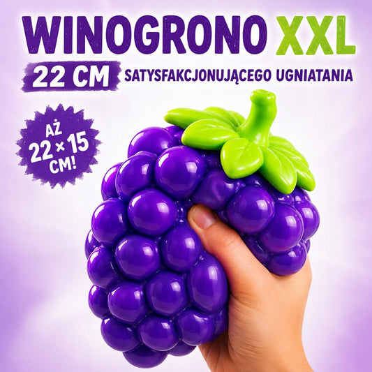 Squishy uva XXL grande antiestrés apretable