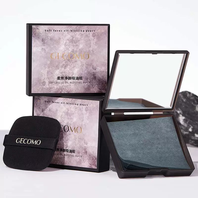 Papel absorbente facial con esponja aplicadora