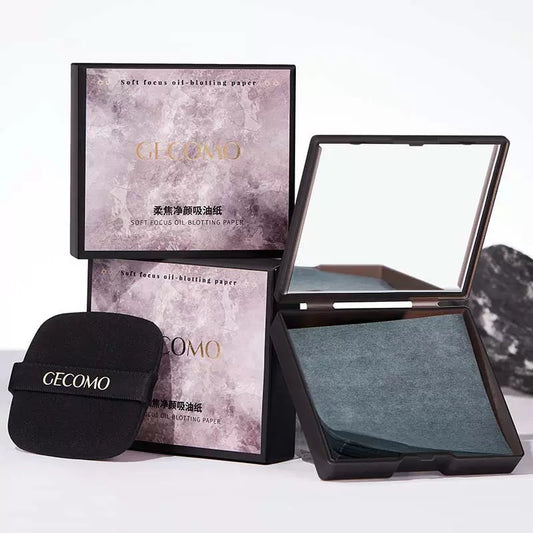 Papel absorbente facial con esponja aplicadora