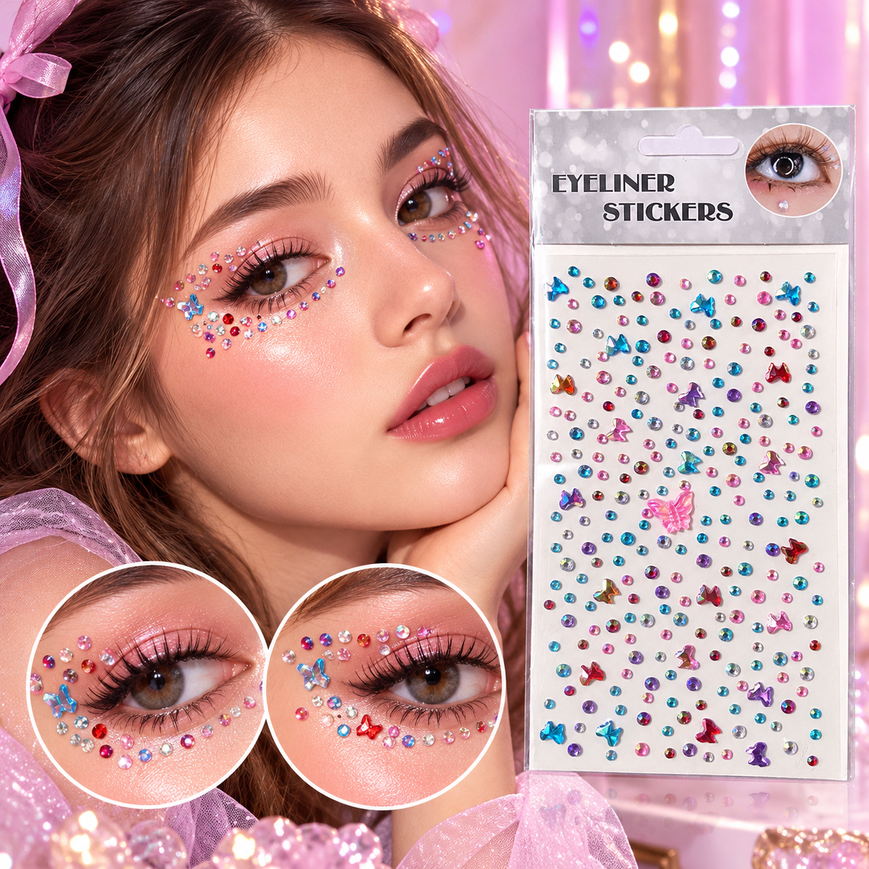 Stickers de rostro adhesivos