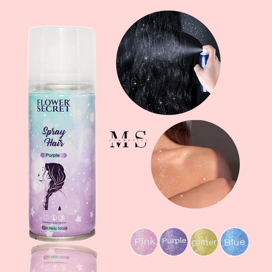 Spray Glitter para Cabello - Flower Secret