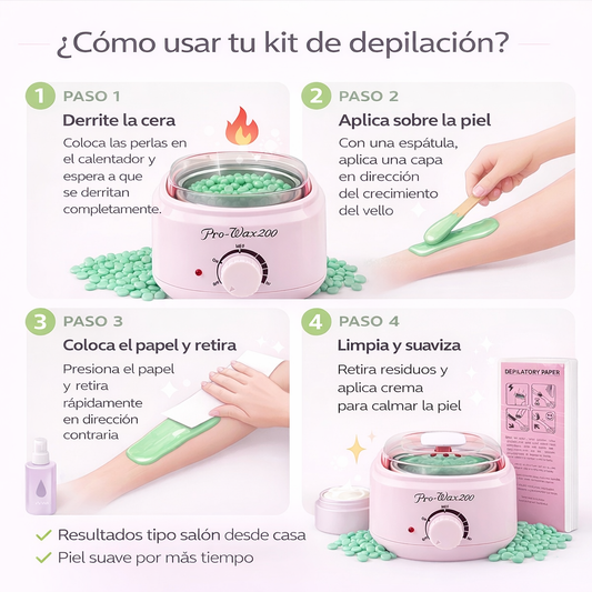 Kit depilación en casa