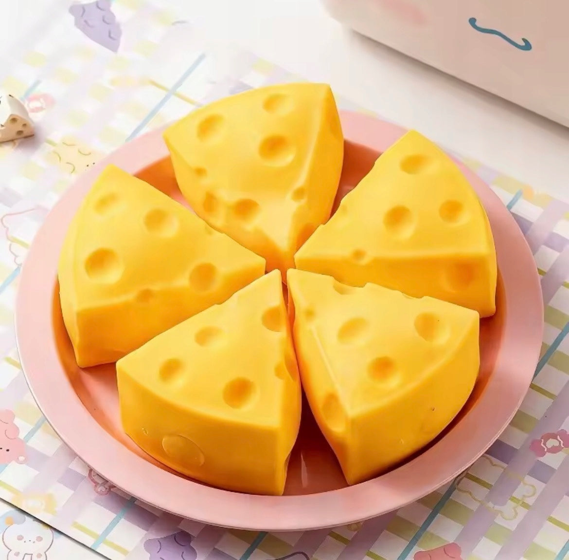 Squishy queso tajada antiestrés apretable
