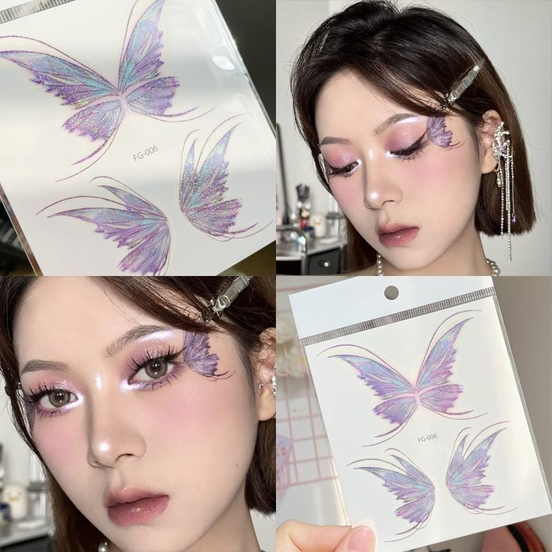 Tatuaje facial y corporal Mariposa