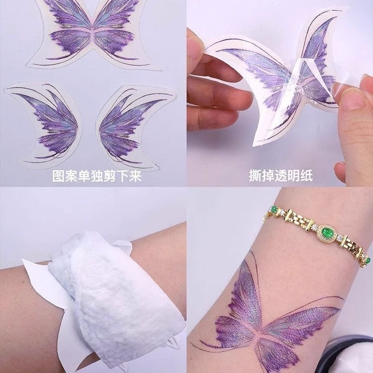 Tatuaje facial y corporal Mariposa