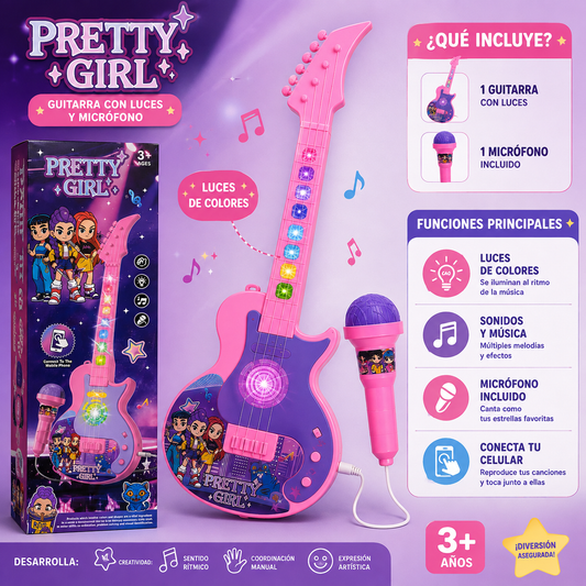 Guitarra musical inalámbrica Kpop Demon Hunters