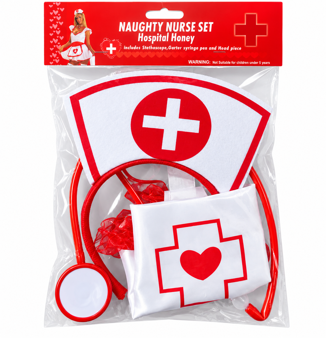 Set x 3 accesorios disfraz enfermera