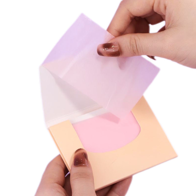 Papel absorbente de grasa facial
