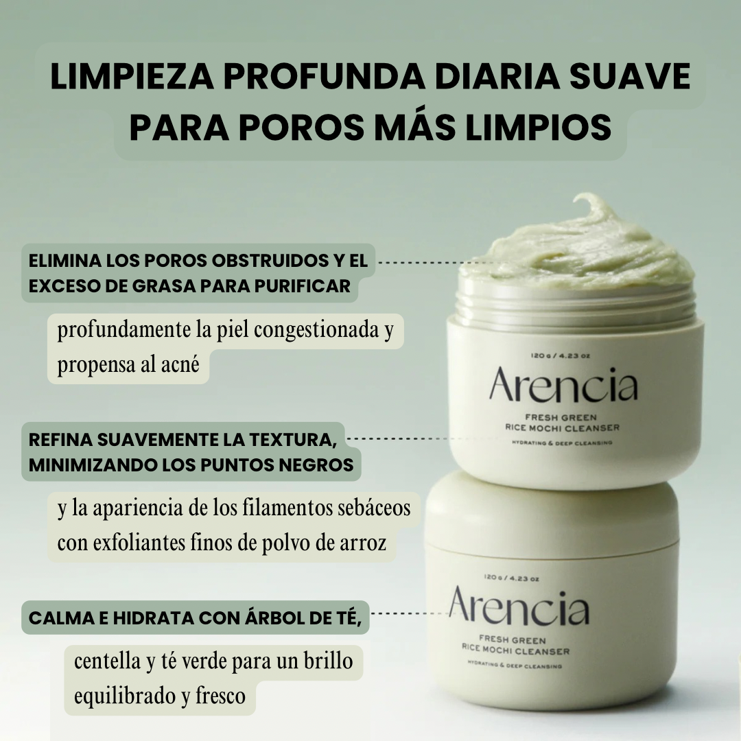 FRESH GREEN RICE MOCHI CLEANSER - ARENCIA