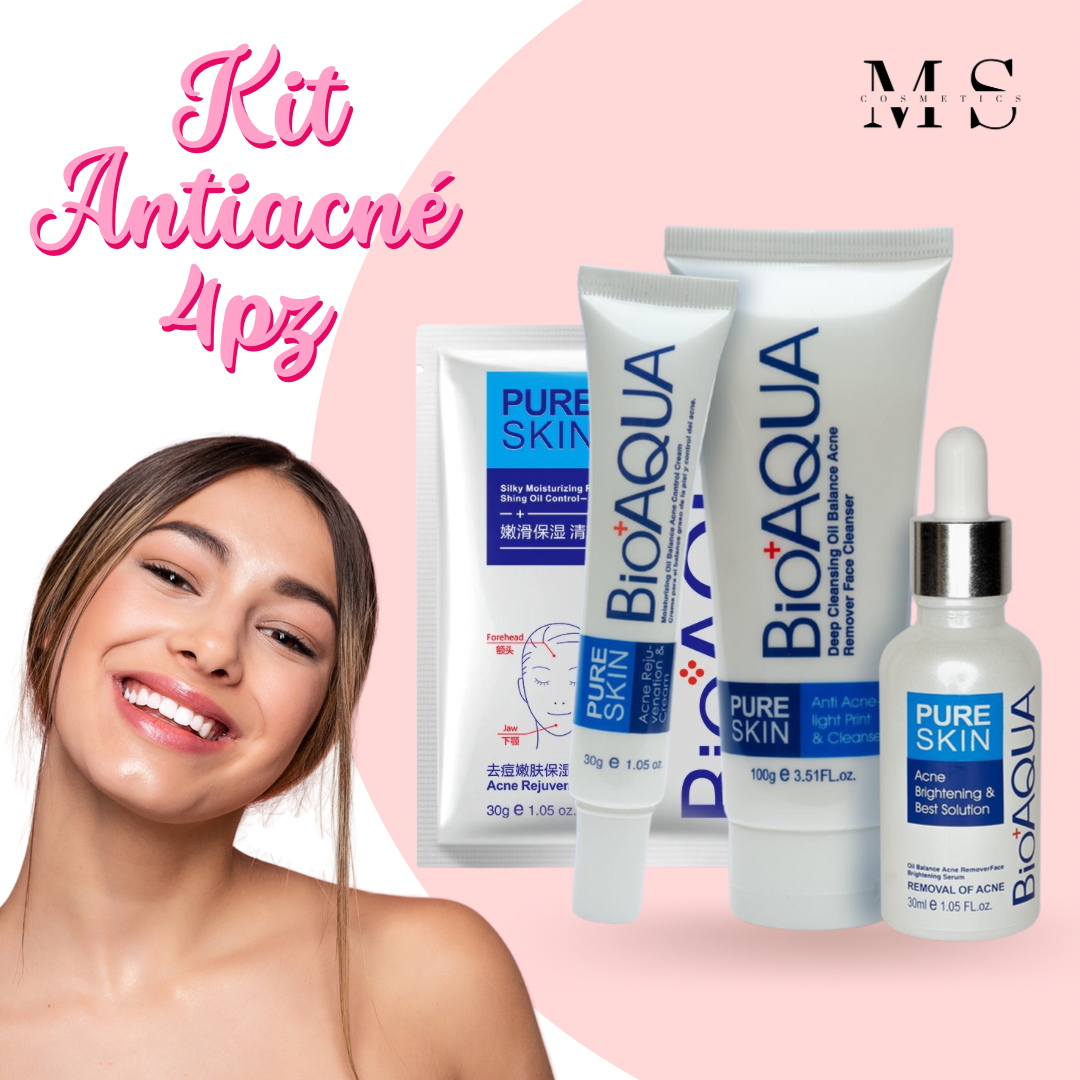 Kit Antiacné Pure Skin 4pz - Bioaqua