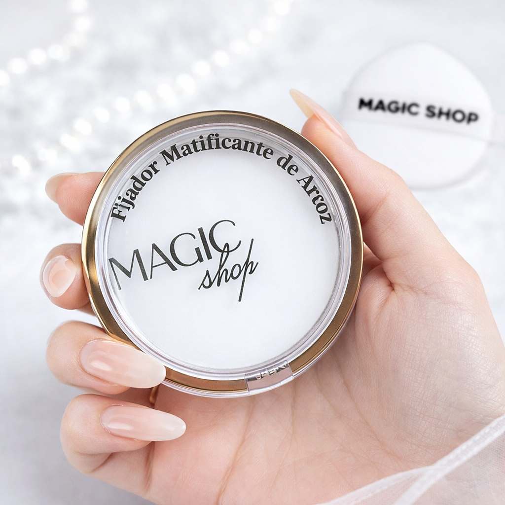Polvo matificante de arroz con aplicador - MagicShop