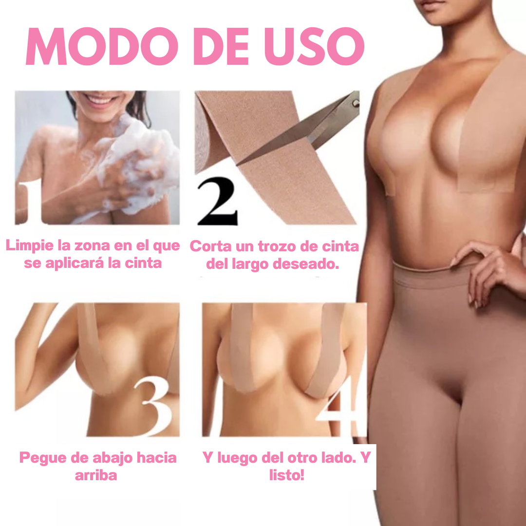 Cinta levanta busto invisible 5mts MOONSUNCOSMETICS