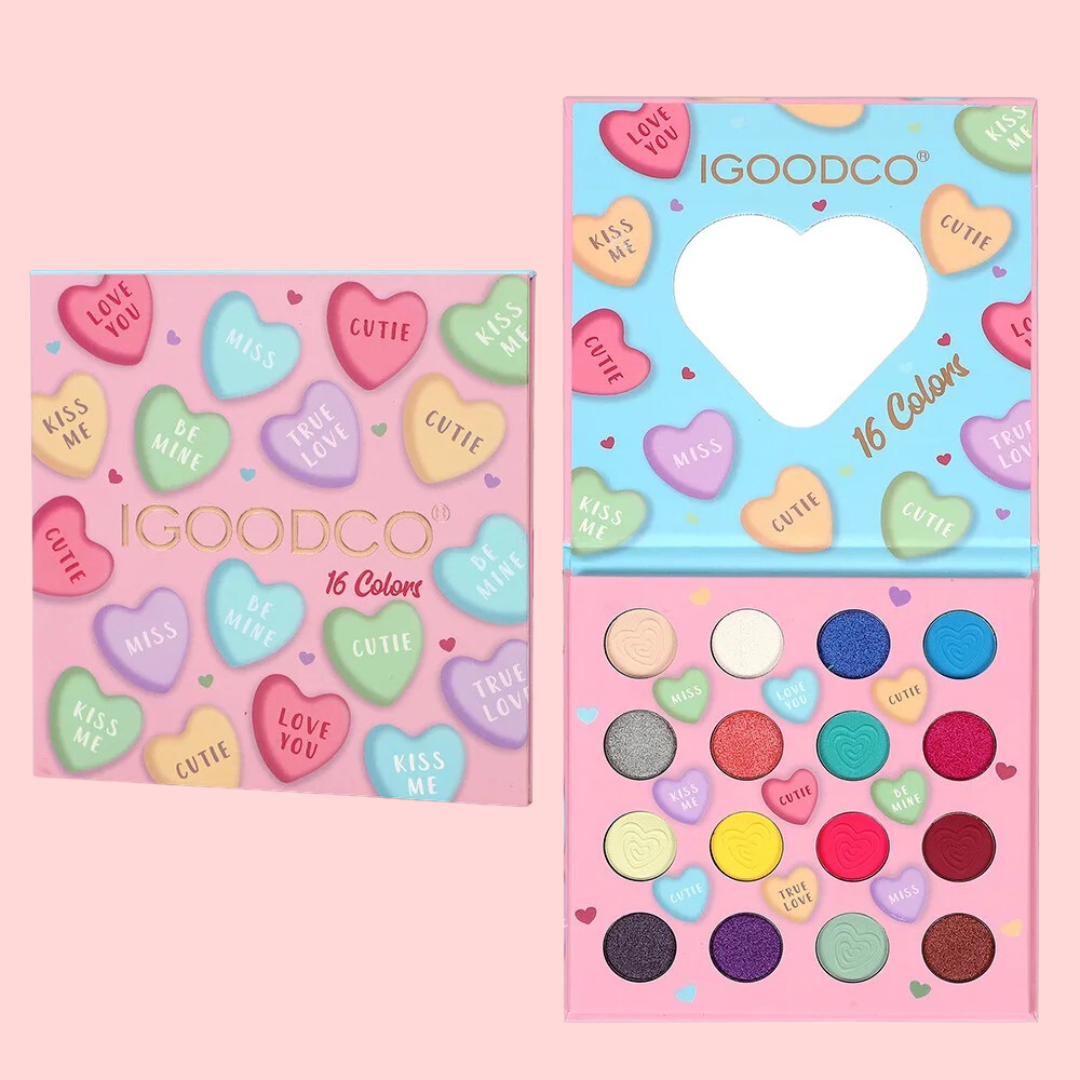 Paleta Corazones de Colores 16 tonos - IGOODCO