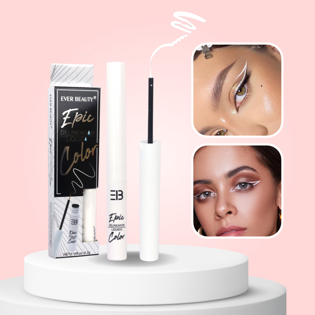 Delineador Blanco Punta pincel by Ever Beauty