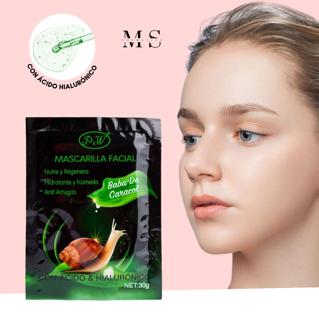 Mascarilla Baba De Caracol Con Ácido Hialurónico Moonsuncosmetics