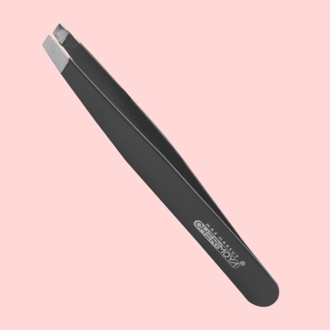 Pinza de Cejas con punta DIAGONAL by Cherimoya MOONSUNCOSMETICS