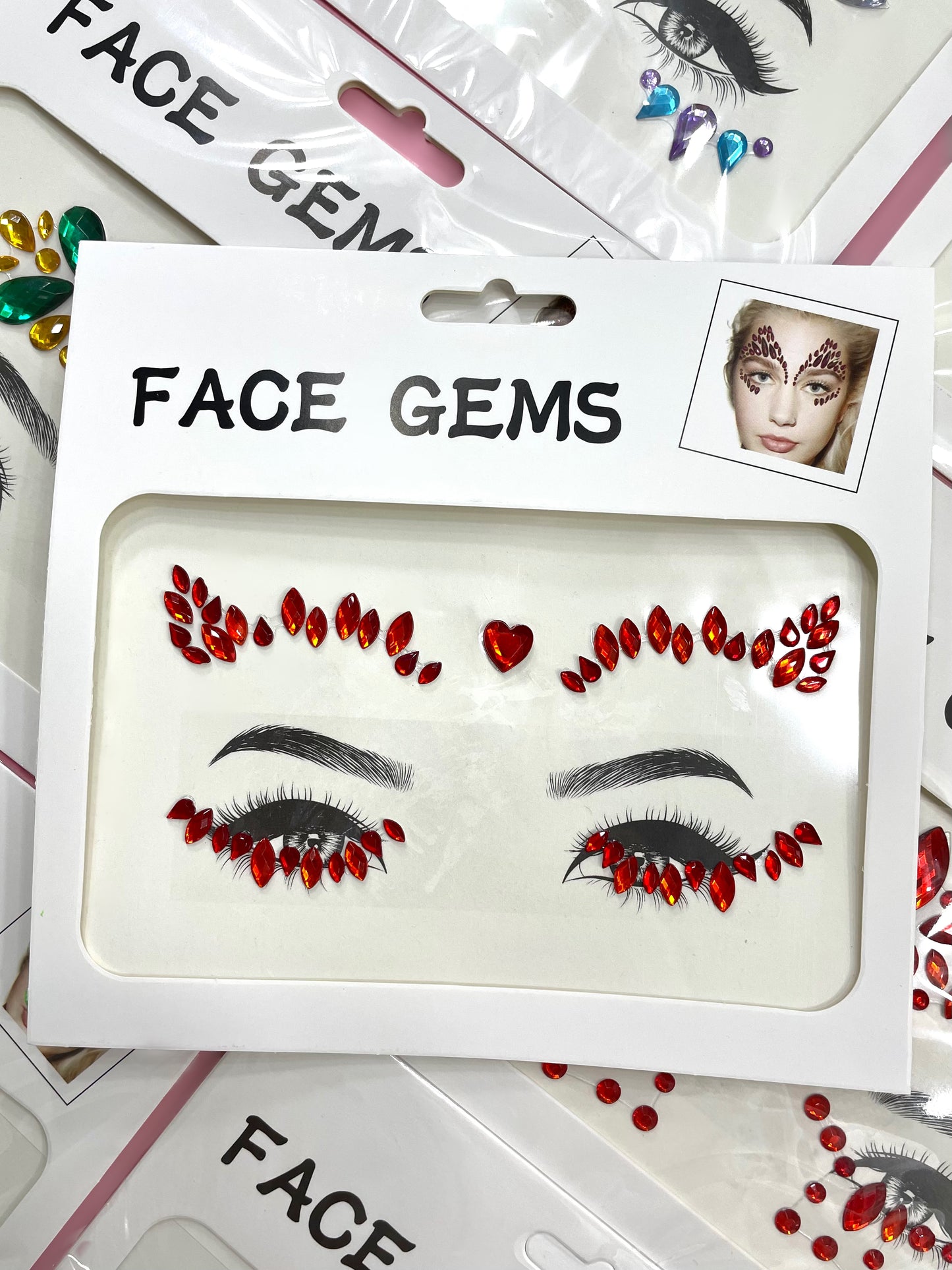 Gemas Adhesivas para Rostro