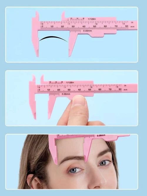 1pieza Regla Mini Cejas